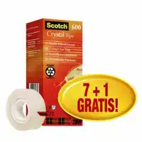 PLAKBAND SCOTCH CRYSTAL 600 19MMX33M TR