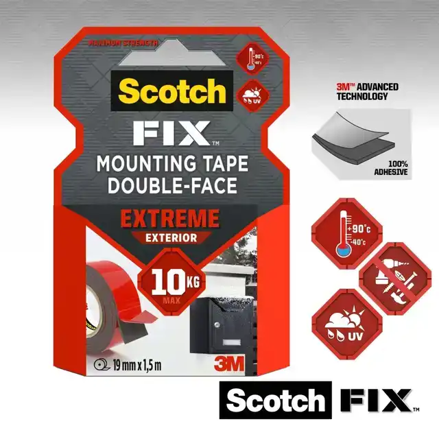 PLAKBAND SCOTCH EXTREME EXTERIOR 19MM X