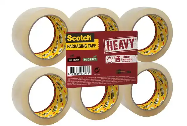 VERPAKKINGSTAPE SCOTCH HEAVY 50MMX66M