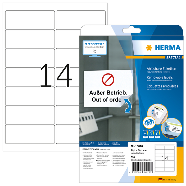 ETIKET HERMA 10016 99.1X38.1MM