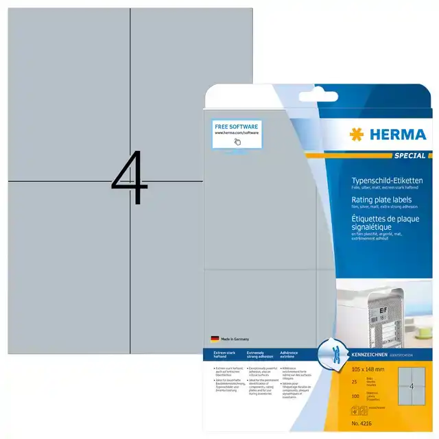 ETIKET HERMA 4216 105X148MM FOLIE