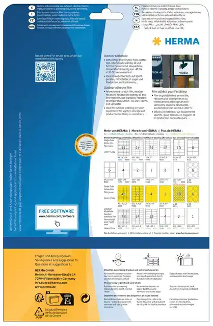 ETIKET HERMA 9532 63.5X33.9MM 240ST