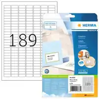 ETIKET HERMA 4333 25.4X10MM A4 4725ST
