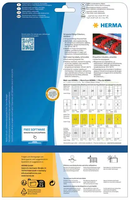 ETIKET HERMA 4575 99.1X67.7MM FOLIE WIT