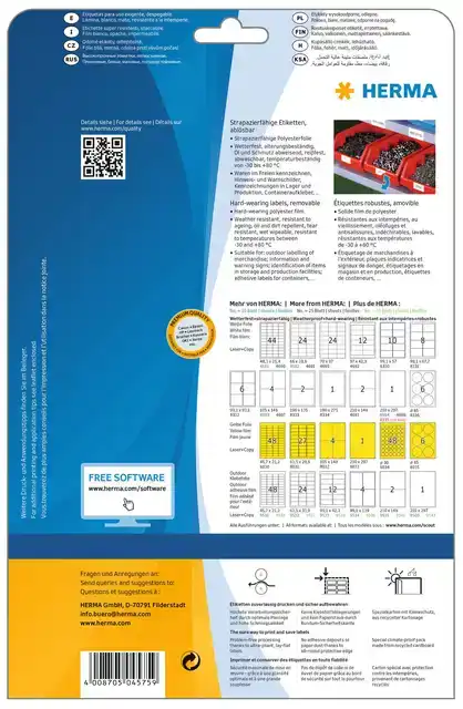 ETIKET HERMA 4575 99.1X67.7MM FOLIE WIT