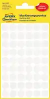 ETIKET AZ 3145 ROND 12MM WIT 270STUKS