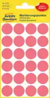 ETIKET AZ 3172 ROND 18MM LICHTROOD