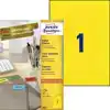 ETIKET AZ 3473 210X297MM A4 GEEL