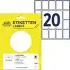 ETIKET AVERY 3321 32X23MM WIT 560ST