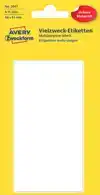 ETIKET AZ 3047 98X51MM WIT 6STUKS