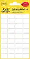 ETIKET AZ 3042 18X12MM WIT 216STUKS