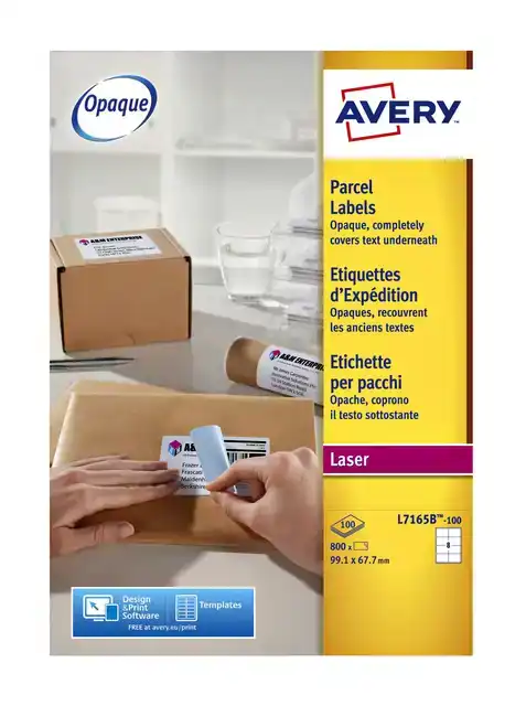 ETIKET AVERY L7165B 99.1X67.7MM