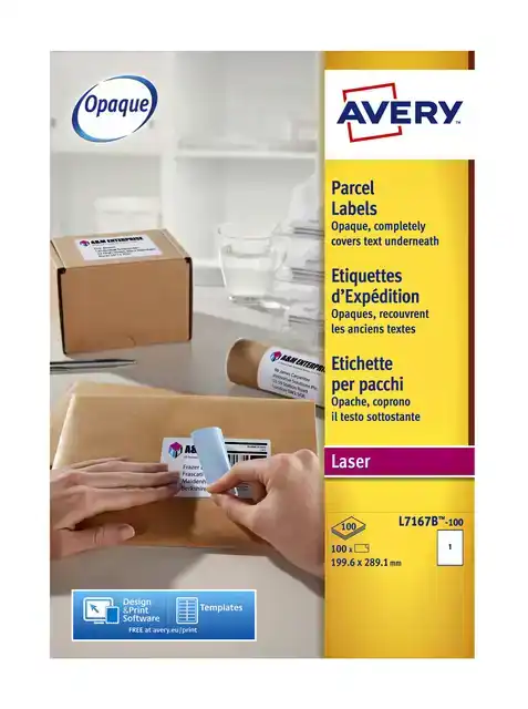 ETIKET AVERY L7167B 199.6X289.1MM