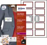 NAAMBADGE ETIKET AVERY L4786-20 80X50MM