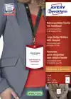 BADGE AVERY 4834 A6 + INSTEEKKAARTEN +