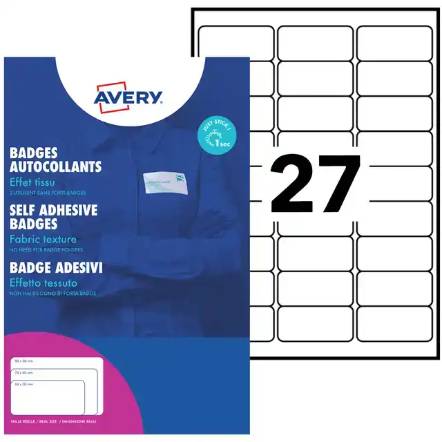 NAAMBADGE ETIKET AVERY L4784-20