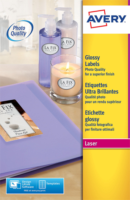 ETIKET AVERY L7767-40 210X297MM A4 GL