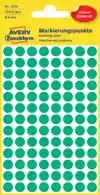 ETIKET AZ 3012 ROND 8MM GROEN 416STUKS