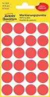 ETIKET AZ 3004 ROND 18MM ROOD 96STUKS