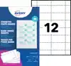 BADGEKAART AVERY L4726-20 40X75MM 240ST
