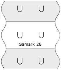 PRIJSETIKET 12X26MM SATO SAMARK