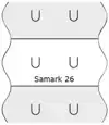 PRIJSETIKET 12X26MM SATO SAMARK