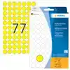 ETIKET HERMA 2231 ROND 13MM GEEL