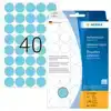 ETIKET HERMA 2253 ROND 19MM BLAUW