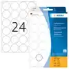 ETIKET HERMA 2260 ROND 25MM WIT