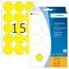 ETIKET HERMA 2271 ROND 32MM GEEL