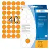 ETIKET HERMA 2254 ROND 19MM FLUOR