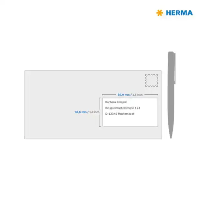 ETIKET HERMA 4609 52.5X21.2MM PREM WIT