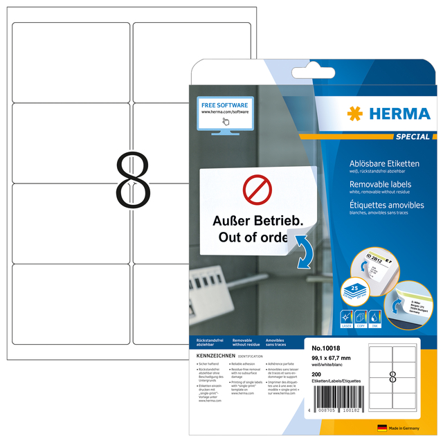 ETIKET HERMA 10018 99.1X67.7MM