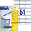 ETIKET AZ 3420 70X16.9MM WIT 5100STUKS