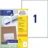 ETIKET AZ 3478 210X297MM A4 WIT