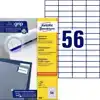 ETIKET AZ 3668 52.5X21.2MM WIT