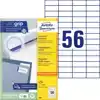 ETIKET AZ 3668 52.5X21.2MM WIT
