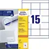ETIKET AZ 3669 70X50.8MM WIT 1500STUKS