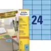 ETIKET AZ 3449 70X37MM BLAUW 2400STUKS