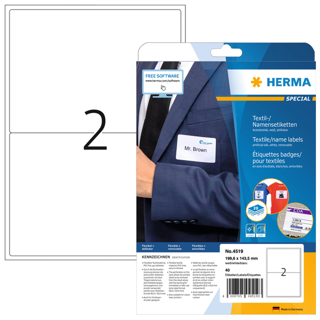 ETIKET HERMA 4519 199.6X143.5MM