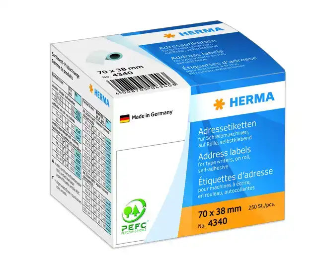 ETIKET HERMA ADRES 4340 70X38MM 250ST