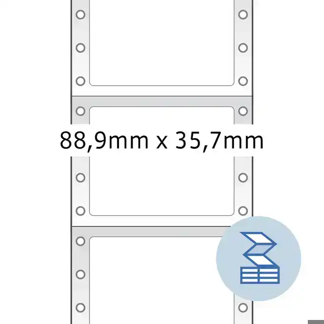 ETIKET HERMA 8181 88.9X35.7MM 1-BAANS