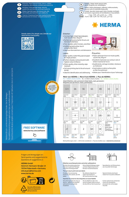 ETIKET HERMA 8838 63.5X38.1MM MAT WIT