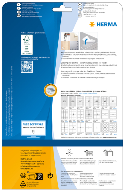 ETIKET HERMA 4346 45.7X21.2MM