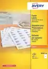ETIKET AVERY DP001 210X297 WIT 100STUKS