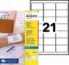 ETIKET AVERY J8160-100 63.5X38.1MM WIT