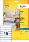 ETIKET AVERY J8162-100 99.1X33.9MM WIT