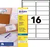 ETIKET AVERY J8162-100 99.1X33.9MM WIT
