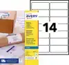 ETIKET AVERY J8163-100 99.1X38.1MM WIT