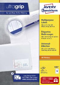 ETIKET AZ 3484 105X37MM WIT 1600STUKS